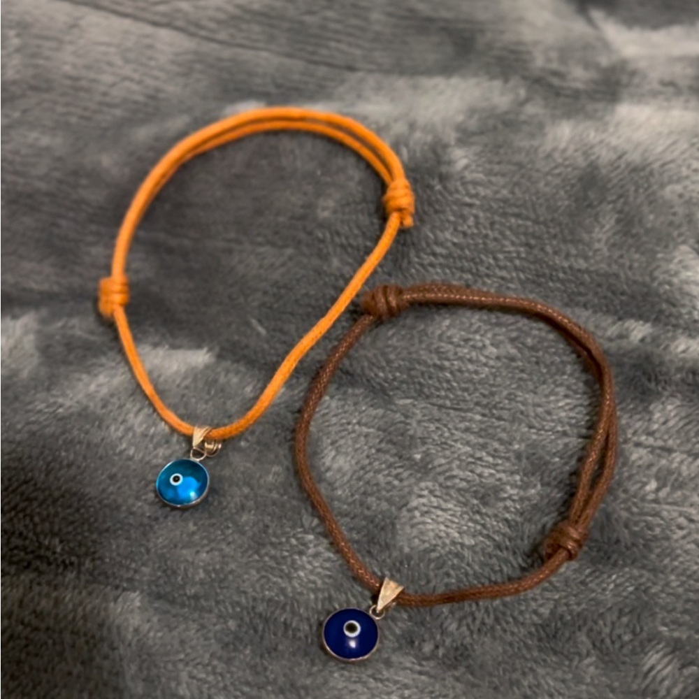Evil Eye Protection String 2pc Bracelets - image 1